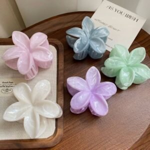 Kẹp hoa sứ vân đá